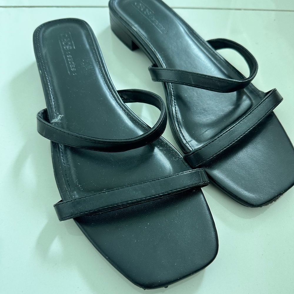 Women’s Leather Black ASOS sandal size 9
